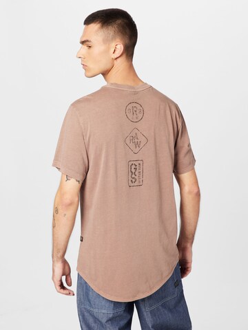 G-Star RAW T-shirt 'Lash' i brun