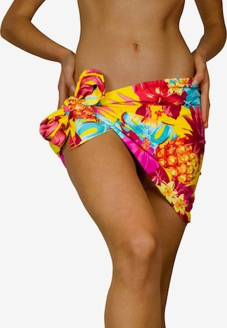 Foulard 'Pineapple' di King Kameha in giallo: frontale