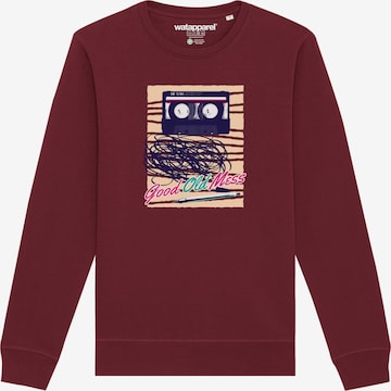Watapparel Sweatshirt ' Good Old Mess ' in Rot: Vorderseite