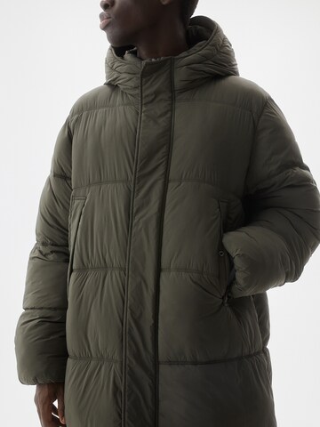 Manteau d’hiver Pull&Bear en vert