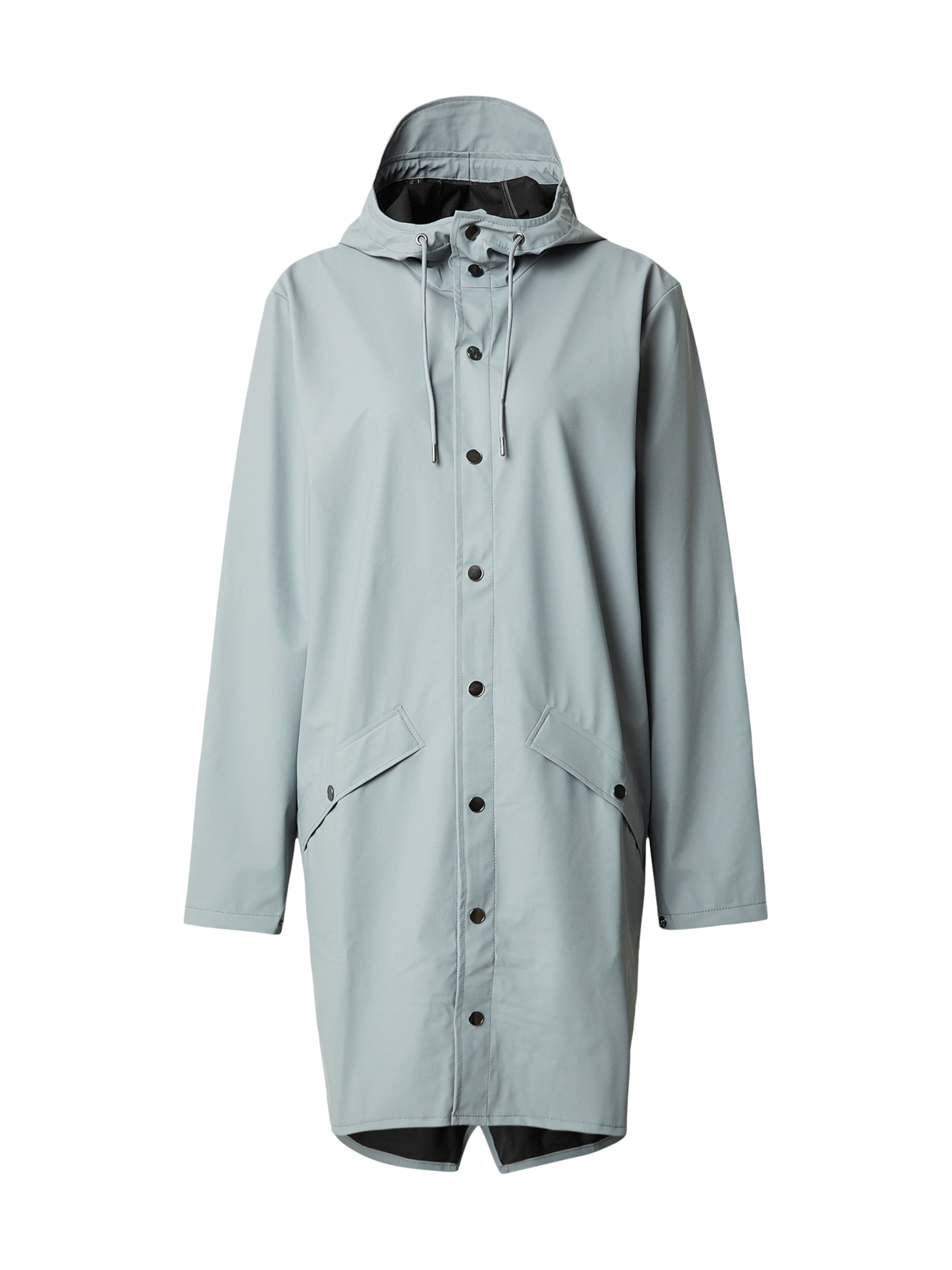 Manteau mi-saison RAINS en bleu : devant