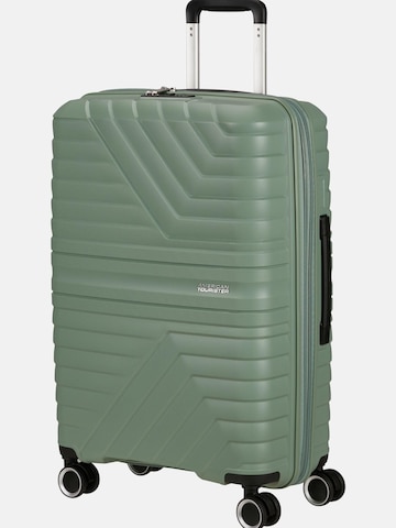 Trolley 'FLYTWIST SPINNER 67/24 TSA EXP' di American Tourister in verde