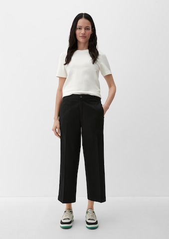 Wide leg Pantaloni di s.Oliver in nero