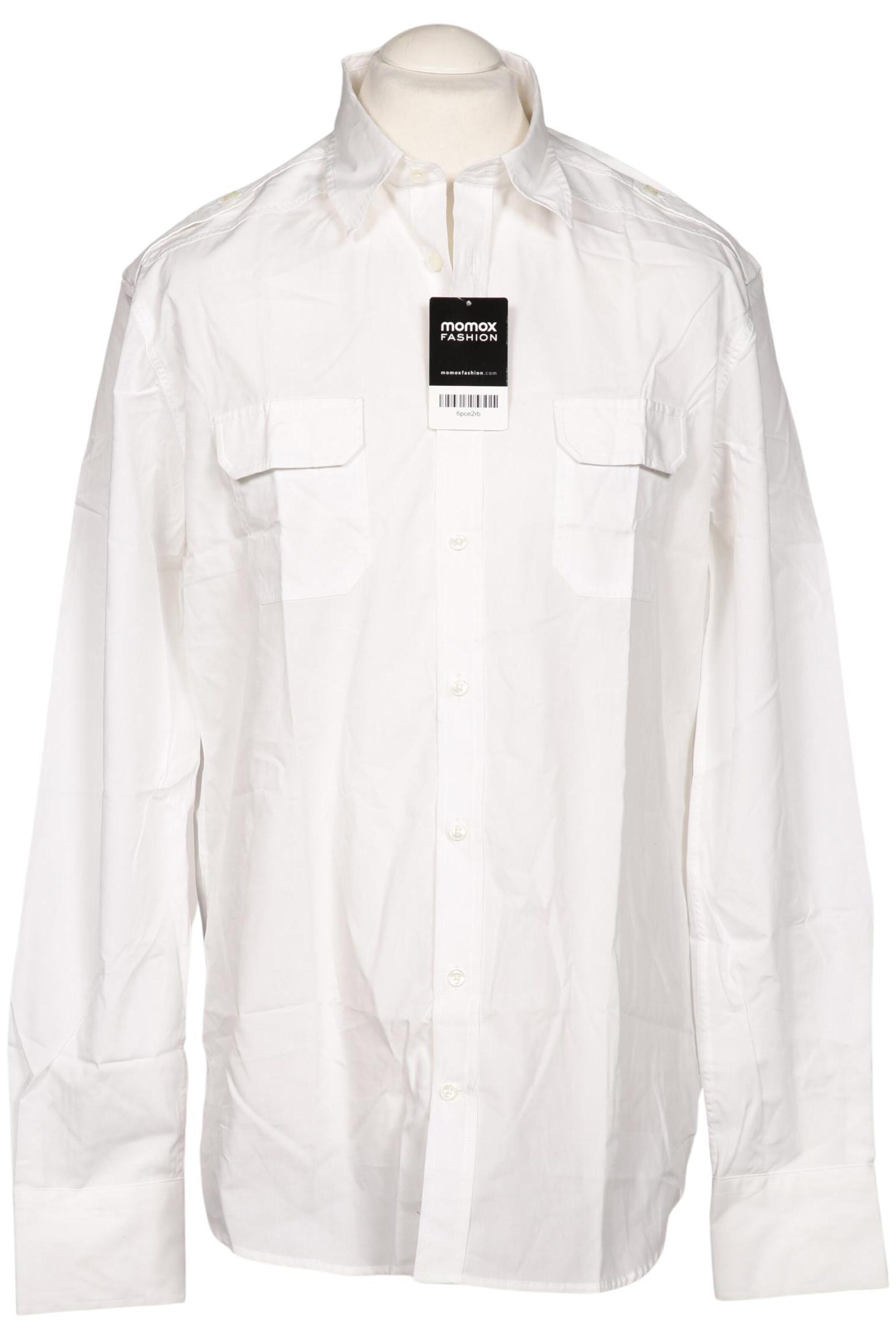 DRYKORN Button Up Shirt in XL in White: front