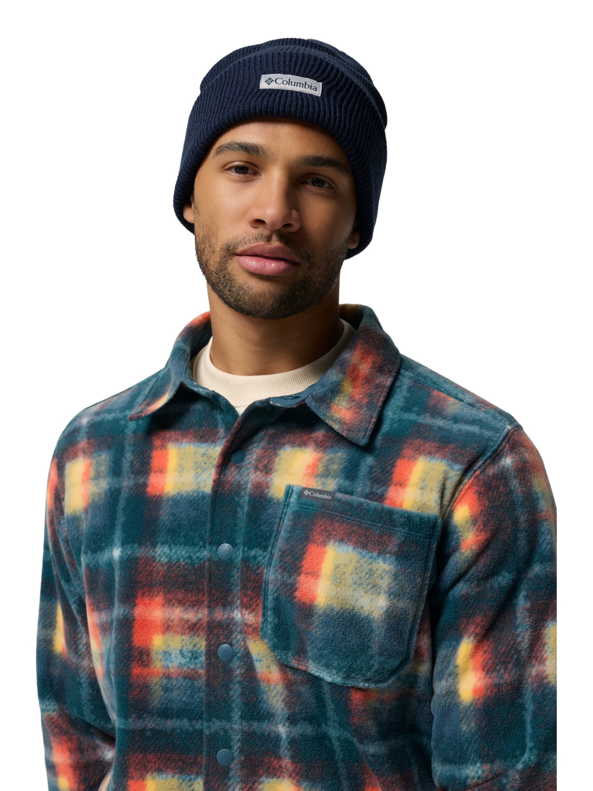 COLUMBIA Beanie 'Columbia Whirlibird Cuffed Beanie' in Blue