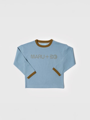 Maru + Bo Shirt 'BASIC HEAVY-WEIGHT LOGO T-SHIRT'‌‌‌‌‌‌ in Blau: Vorderseite