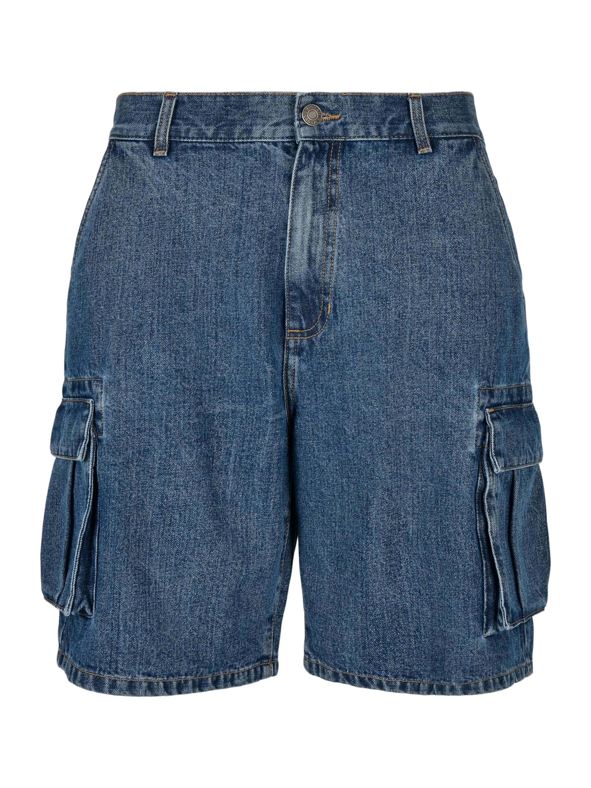 Jeans cargo di Urban Classics in blu: frontale