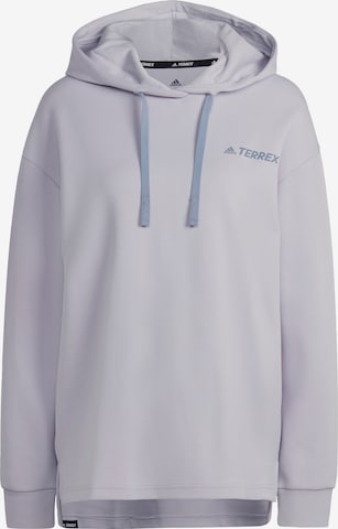 ADIDAS TERREX Sportief sweatshirt in Lila: voorkant