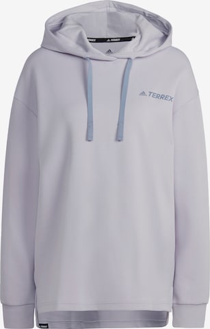 Sweat de sport ADIDAS TERREX en violet : devant