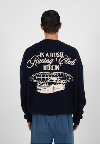 Sweat-shirt 'Vortex' Prohibited en bleu : devant