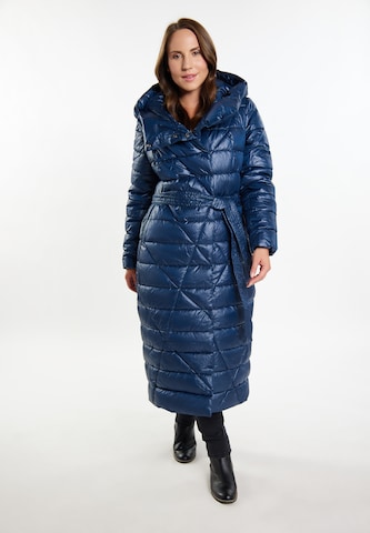 Manteau d’hiver 'lurea' Usha en bleu : devant