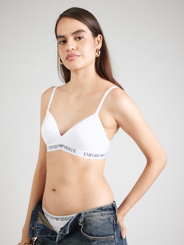 Triangolo Reggiseno di Emporio Armani in bianco: frontale