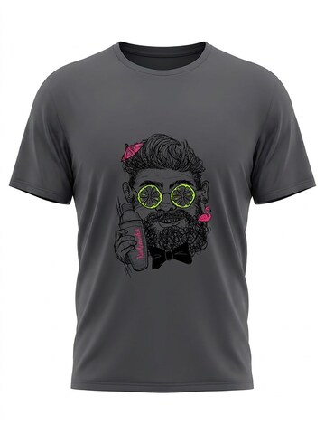 karlskopf Shirt 'BARKEEPER' in Grey: front