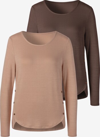 T-shirt VIVANCE en marron : devant