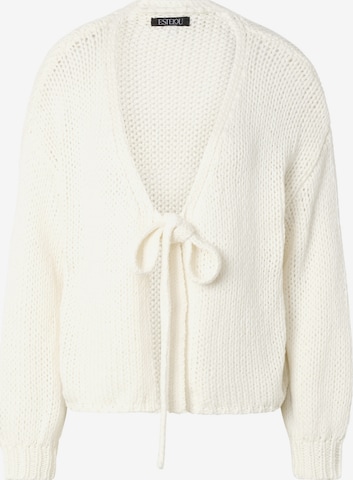 Estelou Knit cardigan in White: front