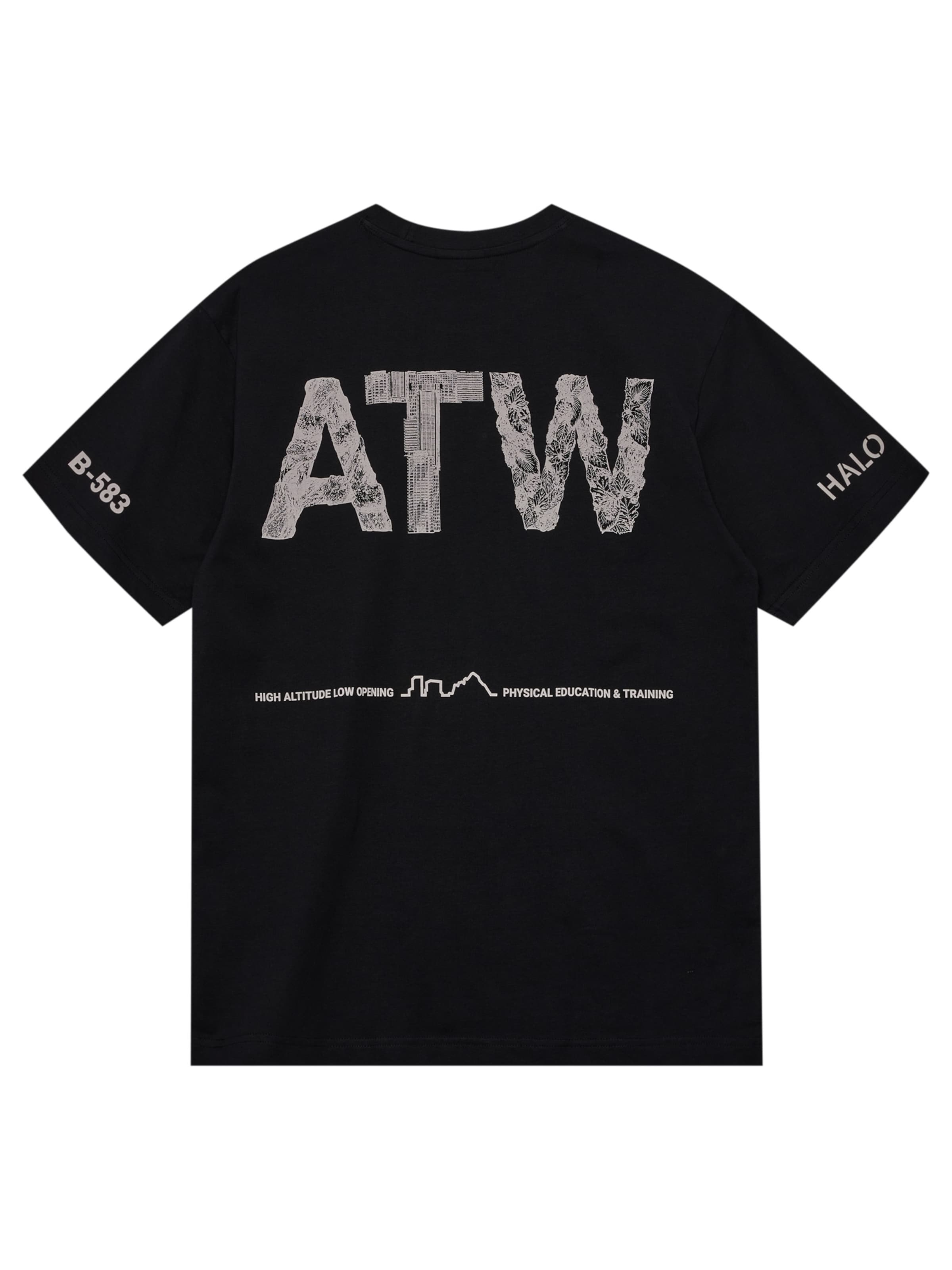 HALO T-Shirt in Schwarz