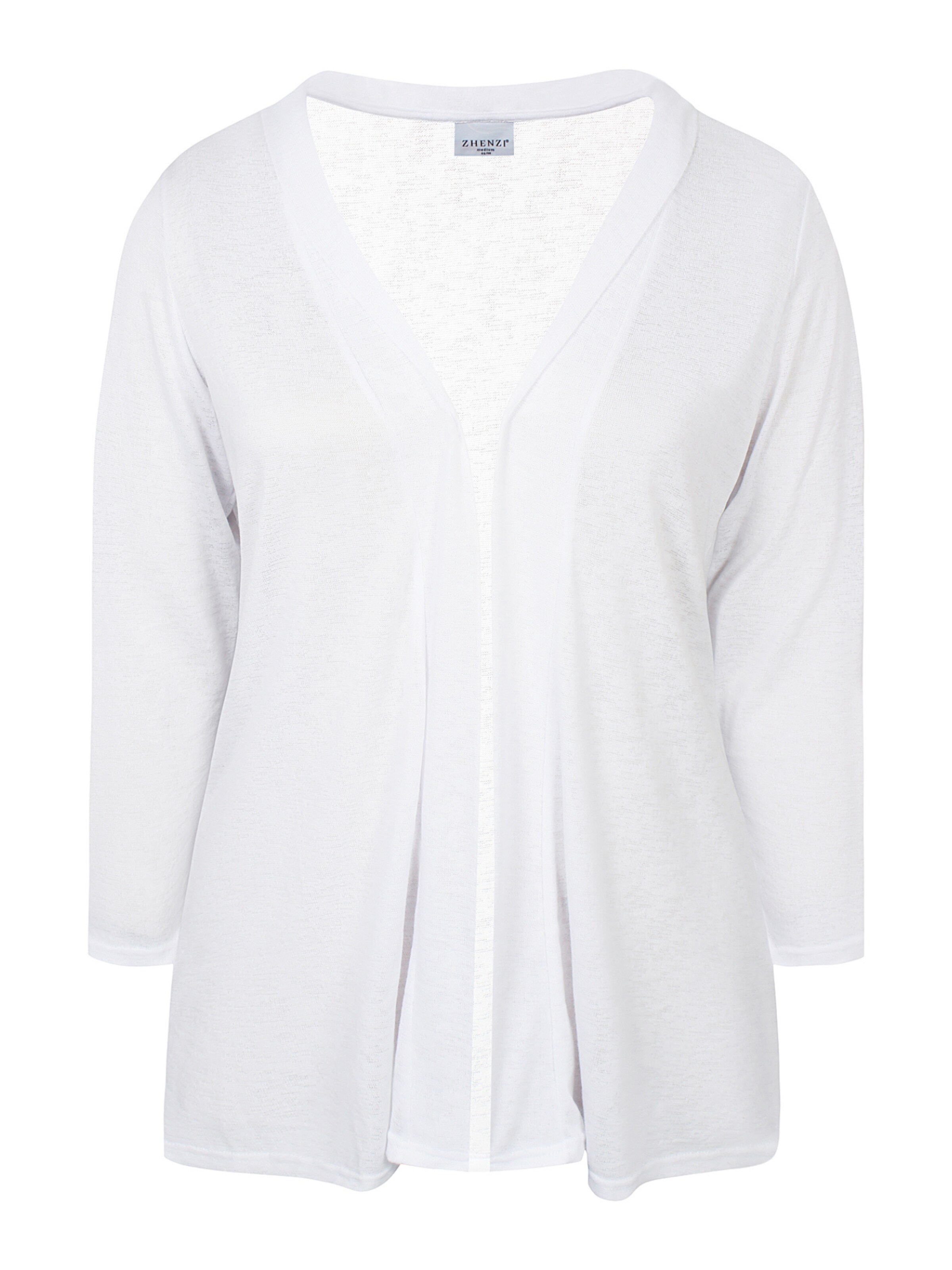 Zhenzi Strickjacke 'Agar 171'‌‌‌ in Weiß: Vorderseite