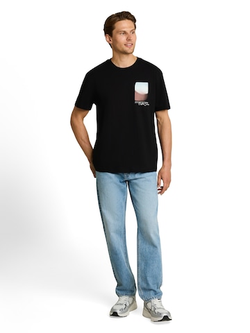 TOM TAILOR DENIM Póló - fekete
