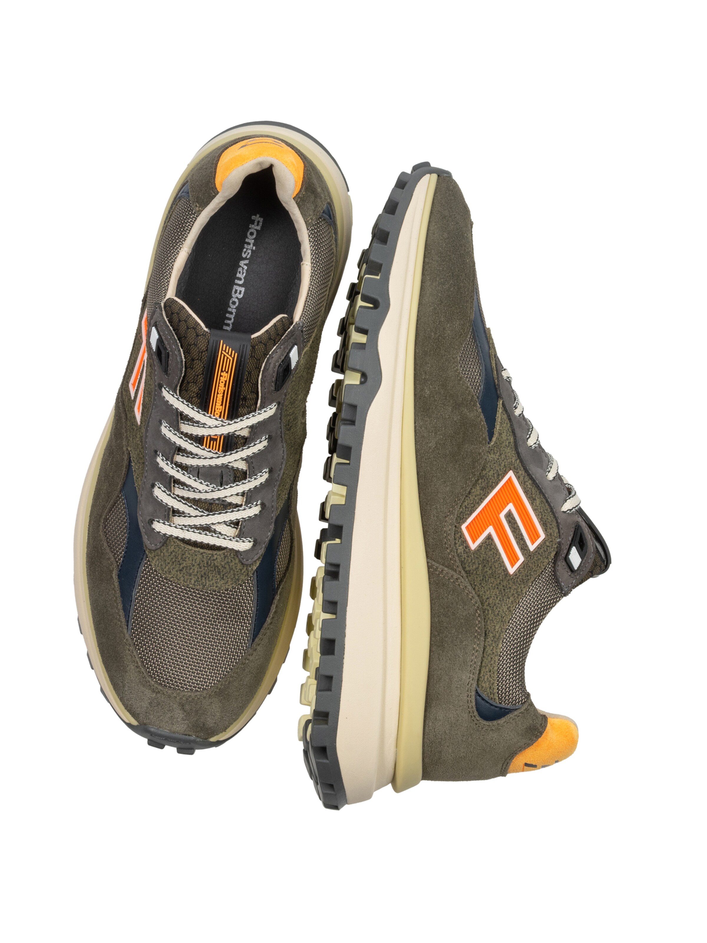 Floris van Bommel Sneakers laag 'De Gripper 01' in Groen