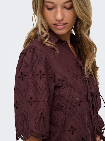 ONLY Bluse 'ONLFRANI' in Braun