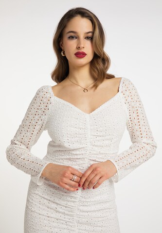 faina Dress in White