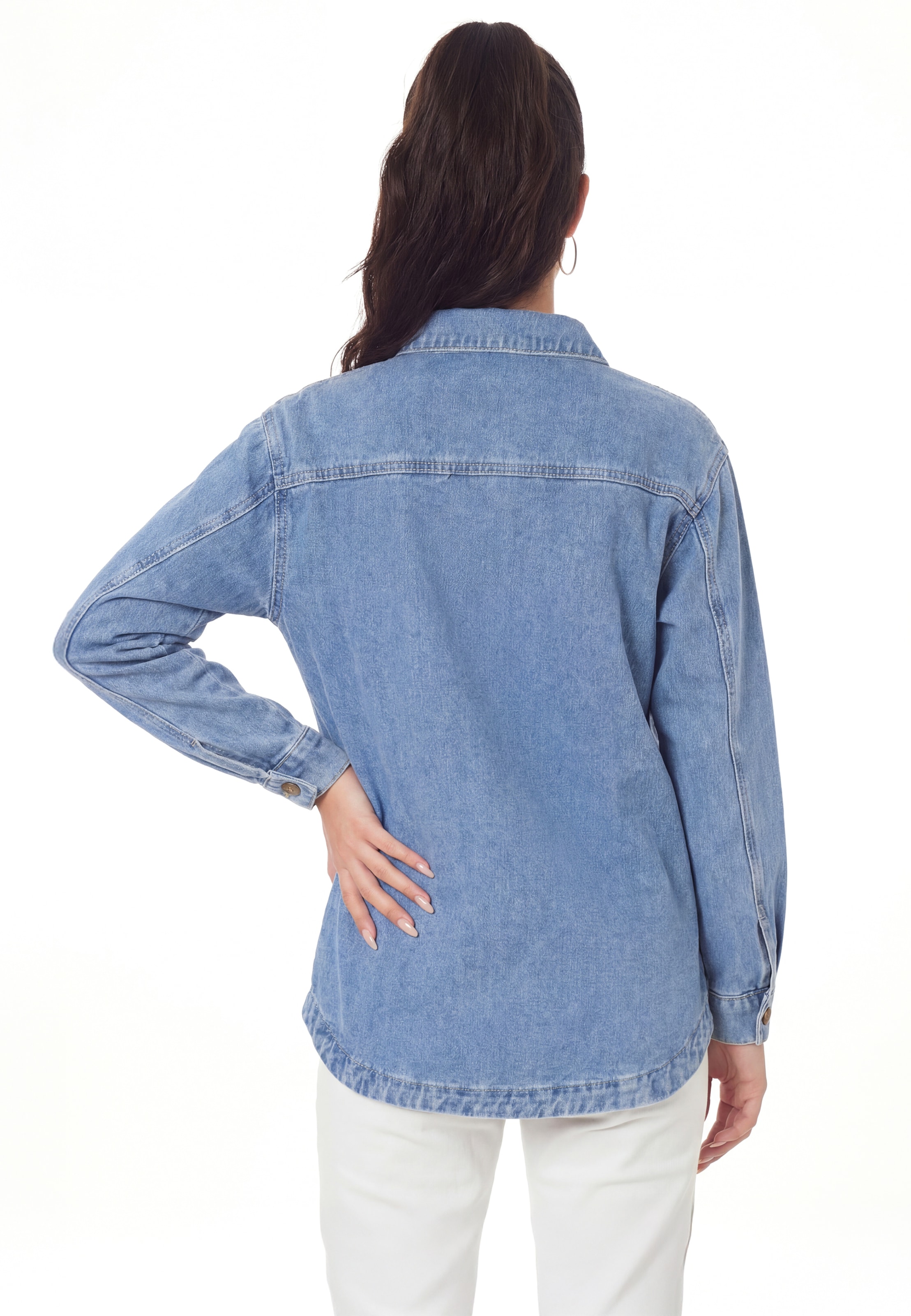 MIMO - Casaco meia-estação 'Streetstyle' em azul