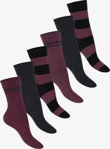 footstar Socks 'Ringel' in Red: front