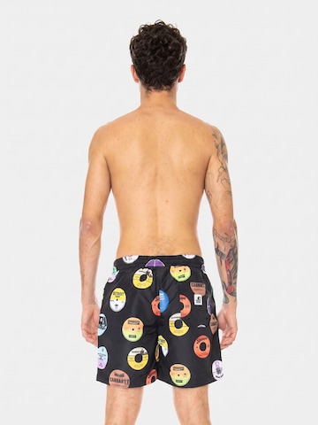 Carhartt WIP Szorty kąpielowe do kolan 'Drift Trunk Record Print, Black' w kolorze mieszane kolory