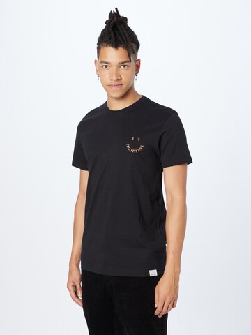 T-Shirt Iriedaily en noir : devant