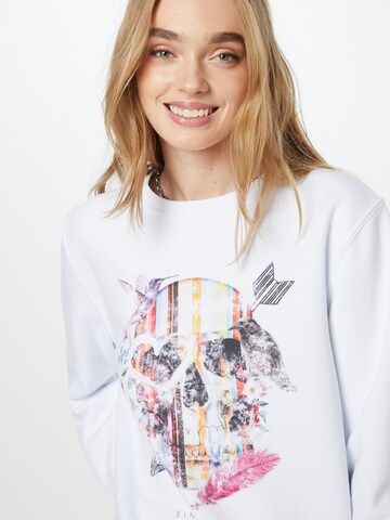 EINSTEIN & NEWTON Sweatshirt 'Arrow Skull' i vit