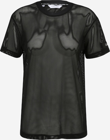 Calvin Klein Swimwear Shirt in Zwart: voorkant