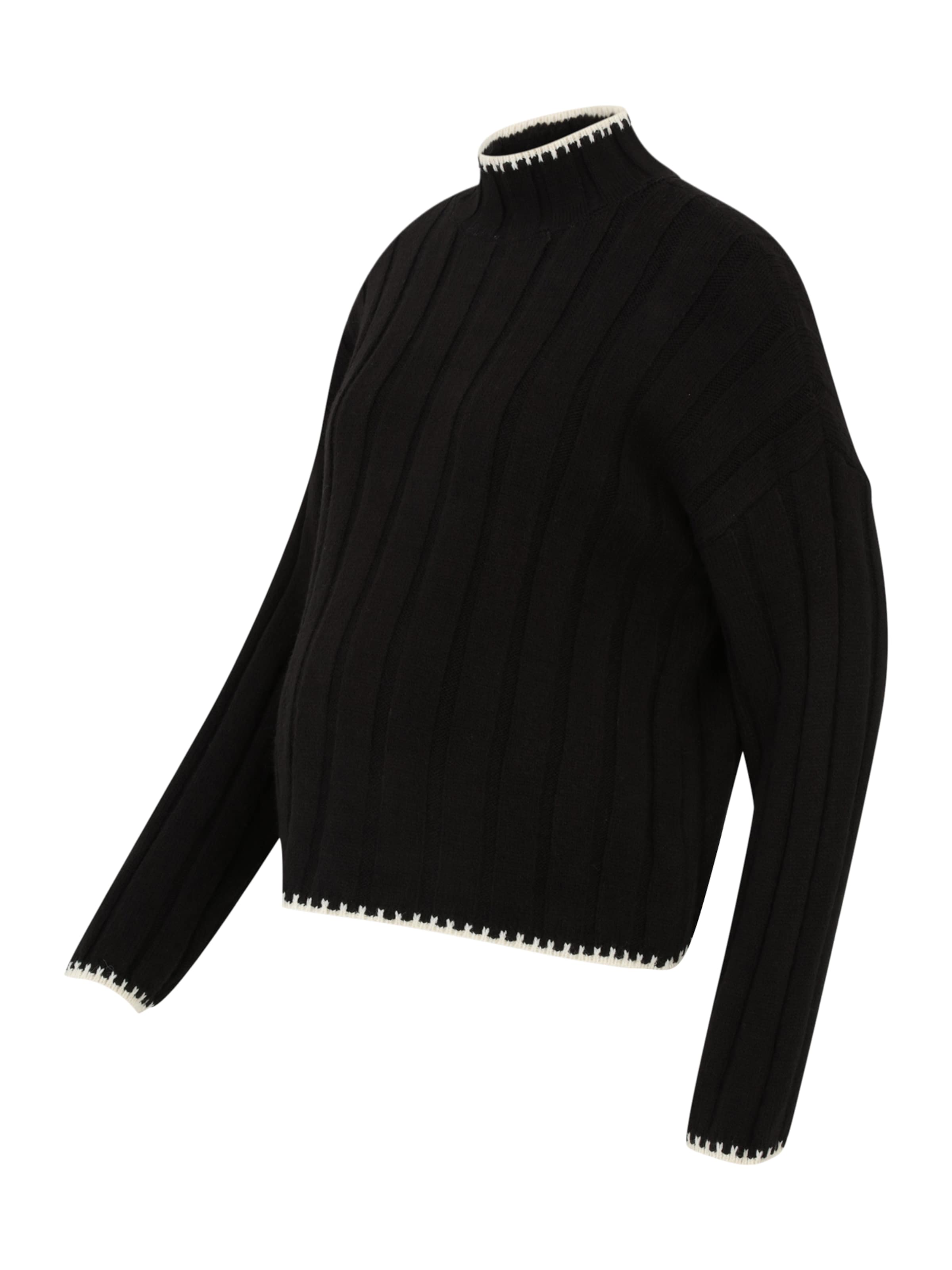 Only Maternity Sveter 'OLMCHICK' - Čierna: predná strana