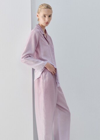 MANGO Pajama Pants 'Habi' in Purple