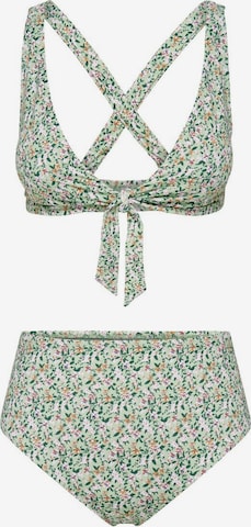 ONLY Triangel Bikini in Groen: voorkant