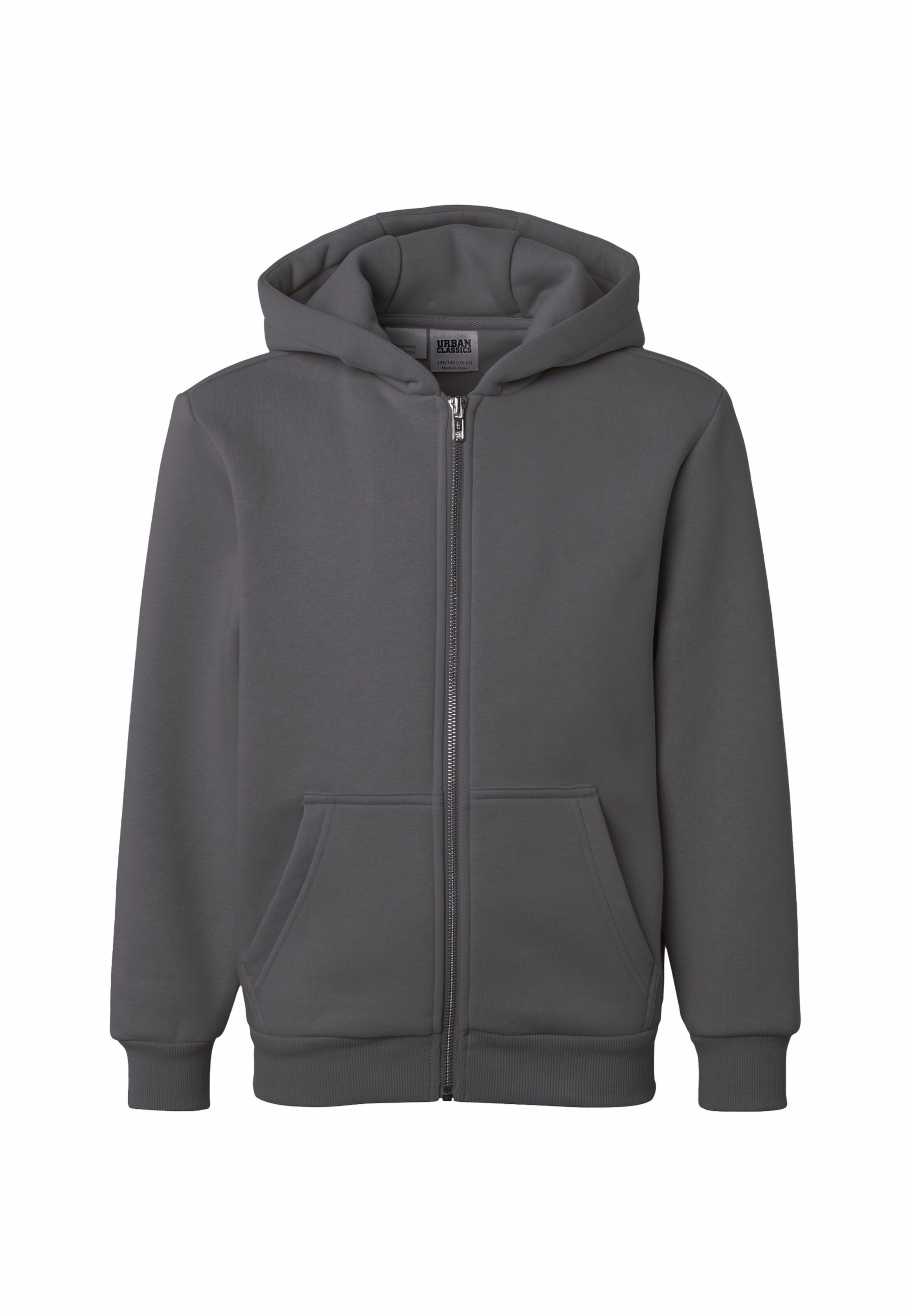 Urban Classics Sweatjacke in Grau: Vorderseite
