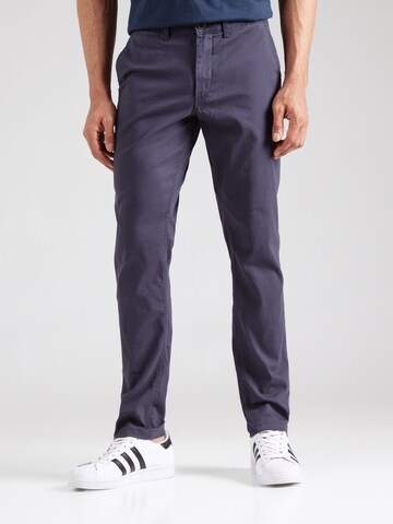 Coupe slim Pantalon chino 'JJIMARCO JJDAVE' JACK & JONES en bleu : devant