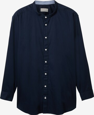 TOM TAILOR Men + Button Up Shirt in Blue: front