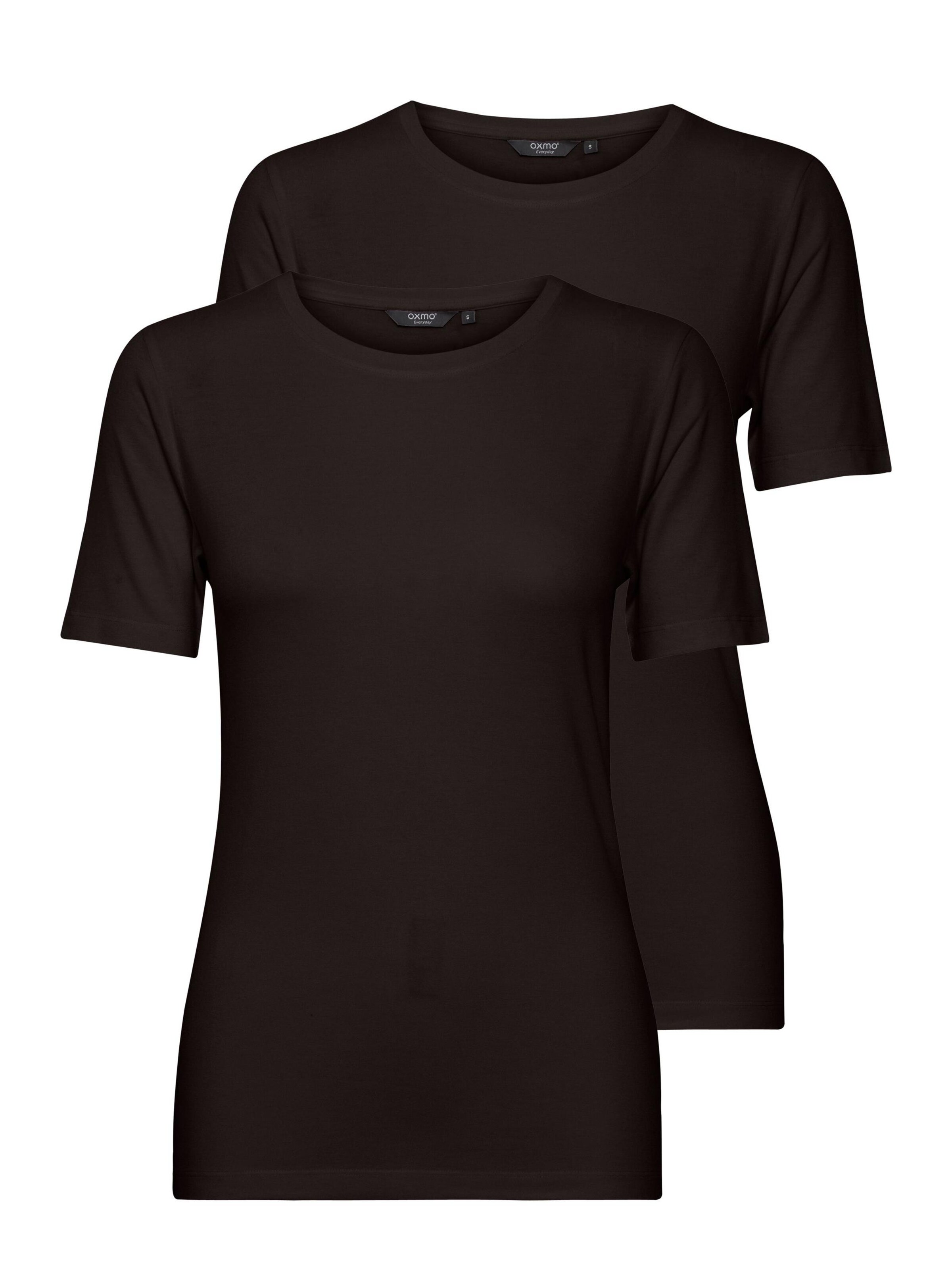 Oxmo Shirt 'Jessa' in Zwart: voorkant