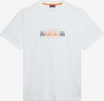 T-Shirt 'Smallwood' NAPAPIJRI en blanc : devant