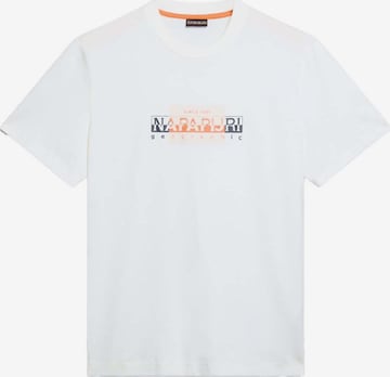 T-Shirt 'Smallwood' NAPAPIJRI en blanc : devant