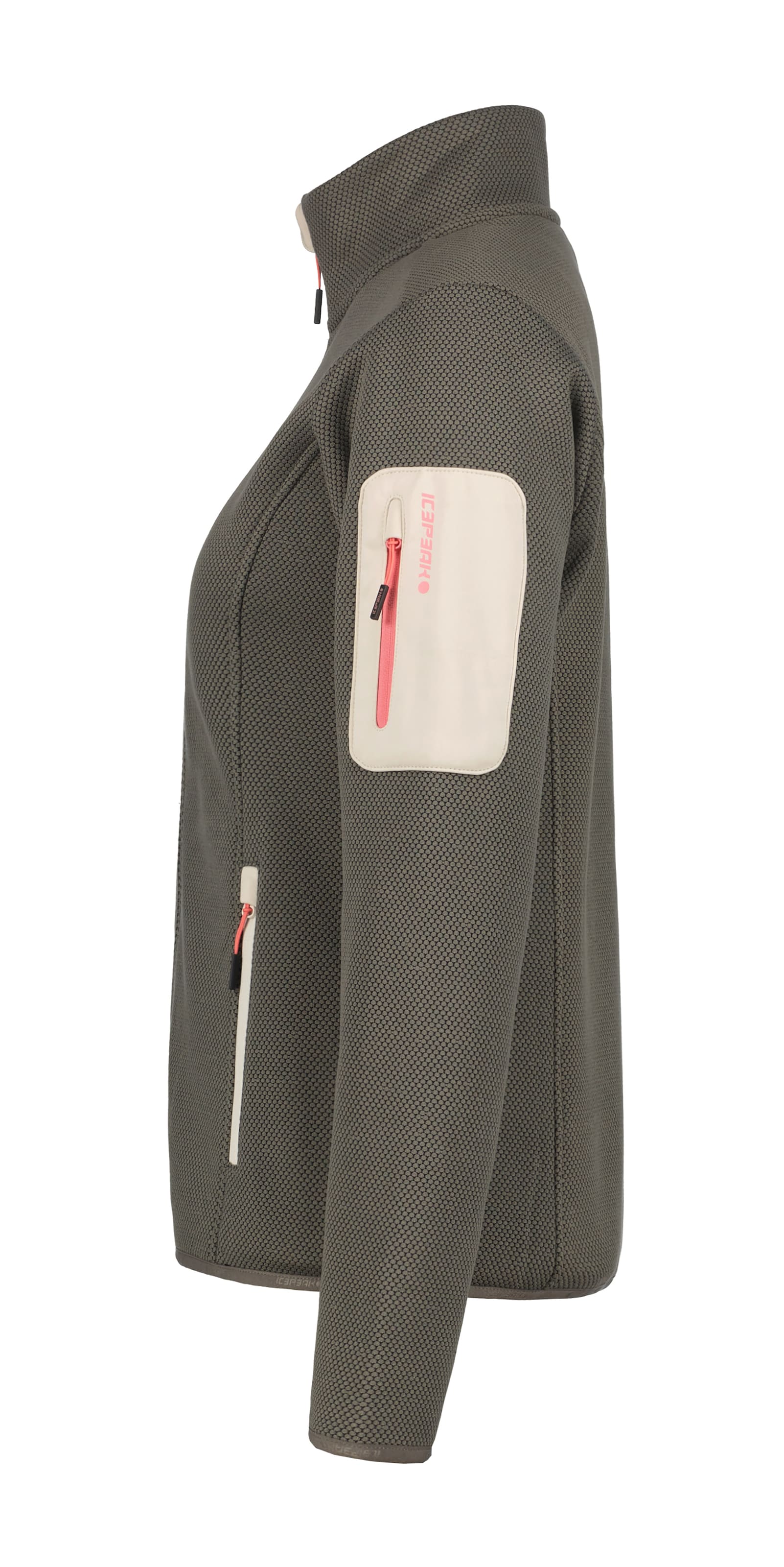 ICEPEAK Λειτουργική ζακέτα φλις 'Bowersville' σε γκρι