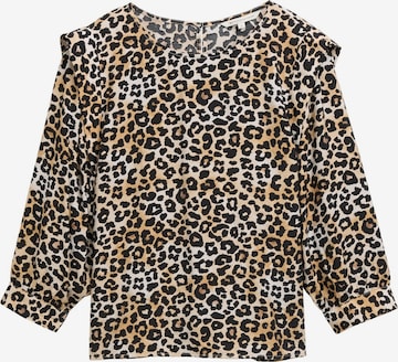 TOM TAILOR DENIM Blouse in Brown: front