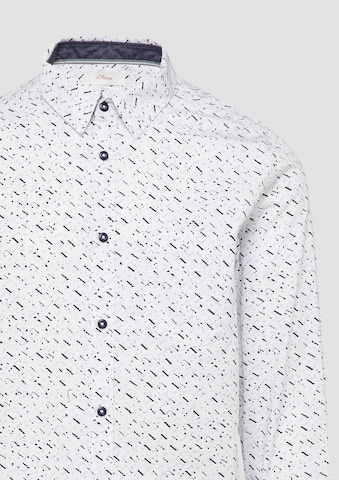 s.Oliver Slim Fit Hemd in Weiß