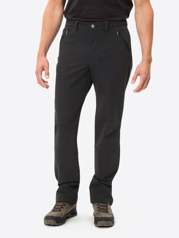 VAUDE Regular Workout Pants 'Strathcona II' in Black: front