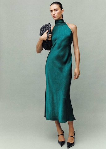 MANGO Evening Dress 'Choco' in Green: front