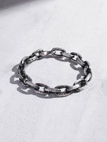 Bracelet 'VOLCANO CHAIN' REYTEL en argent : devant