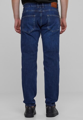 2Y Premium Tapered Jeans in Blau