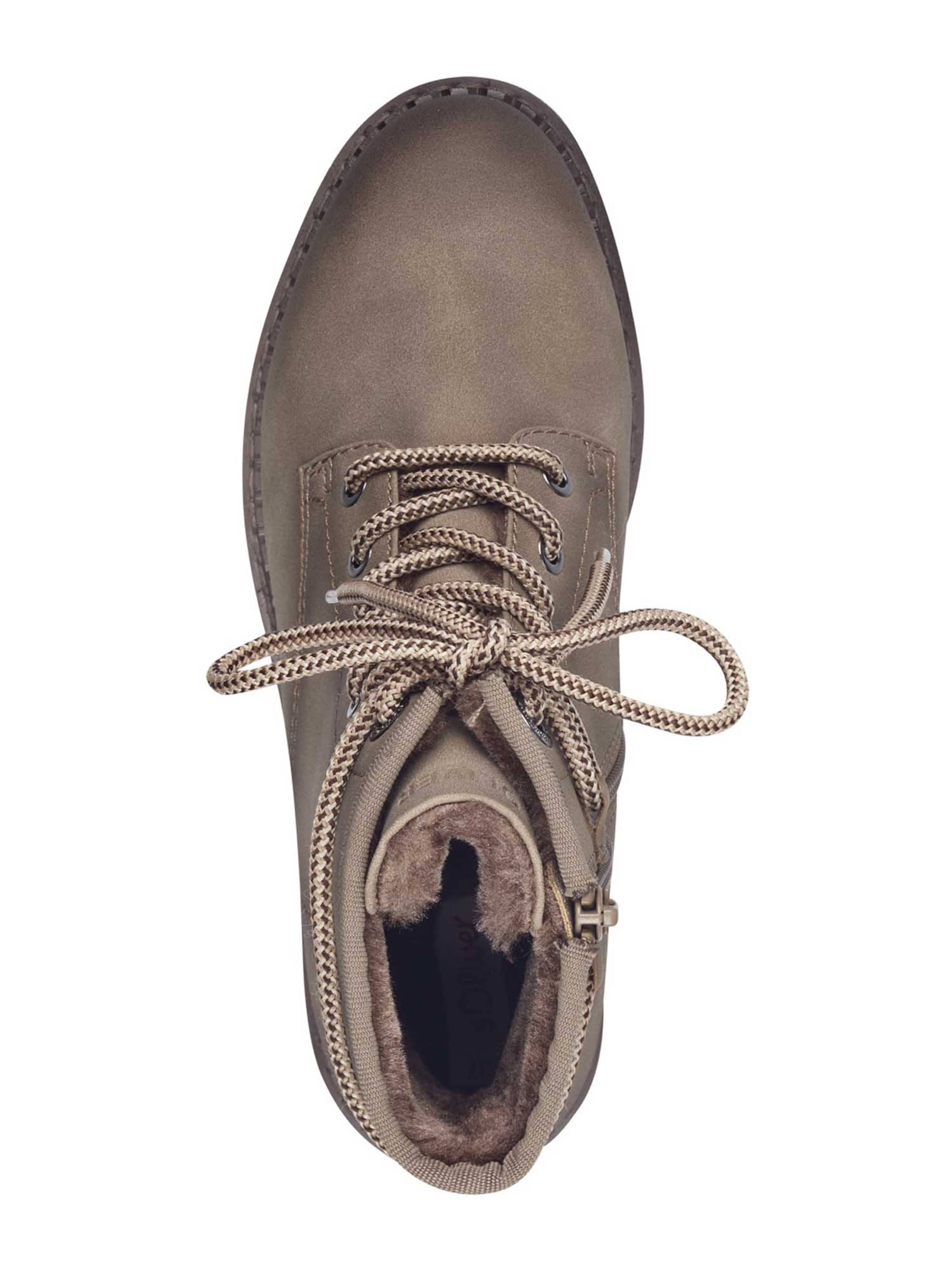 s.Oliver Lace-up bootie in Brown