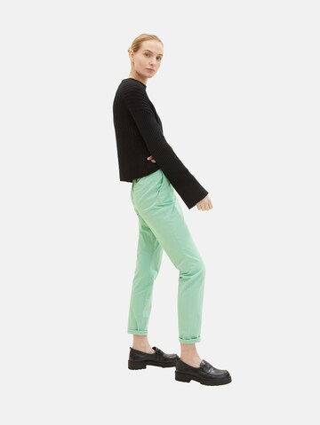 TOM TAILOR Regular Chino trousers in Green