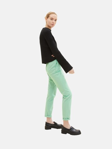 Regular Pantalon chino TOM TAILOR en vert